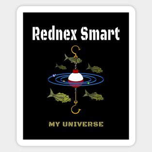 Redneck Galaxy Fisherman Sticker